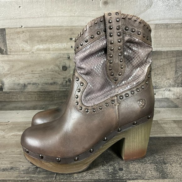 Ariat Memphis Leather Studded Western Boots - Picture 3 of 9